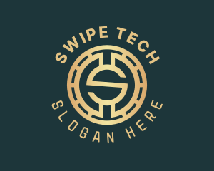 Crypto Currency Money Letter S logo design