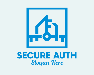 Home Security Key  logo design