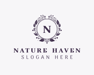 Floral Nature Wellness logo design