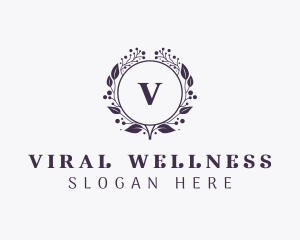 Floral Nature Wellness logo design