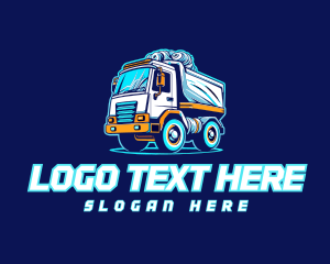 Electric Blue Dump Truck logo