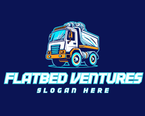 Electric Blue Dump Truck Logo