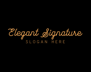 Elegant Text Font Generic logo design