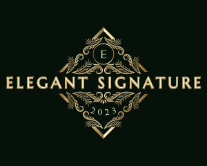 Luxury Ornamental Boutique logo design