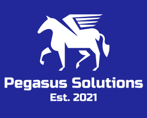 Abstract Pegasus Horse logo