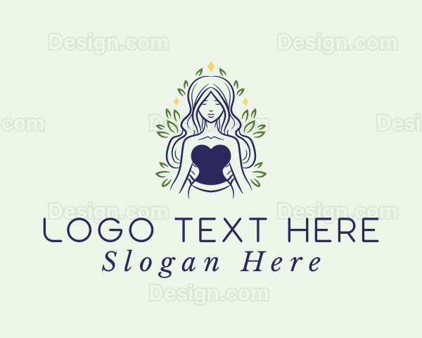 Bohemian Leaf Lady Logo