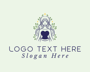 Bohemian Leaf Lady logo