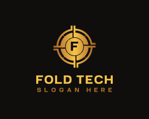 Cryptocurrency Digital Tech logo design