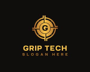 Cryptocurrency Digital Tech logo design