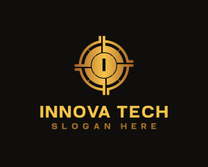 Cryptocurrency Digital Tech logo design