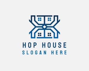 House Roofing Architect logo design