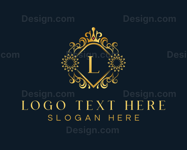 Luxury Ornament Crown Logo