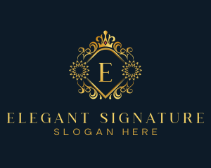 Luxury Ornament Crown logo design