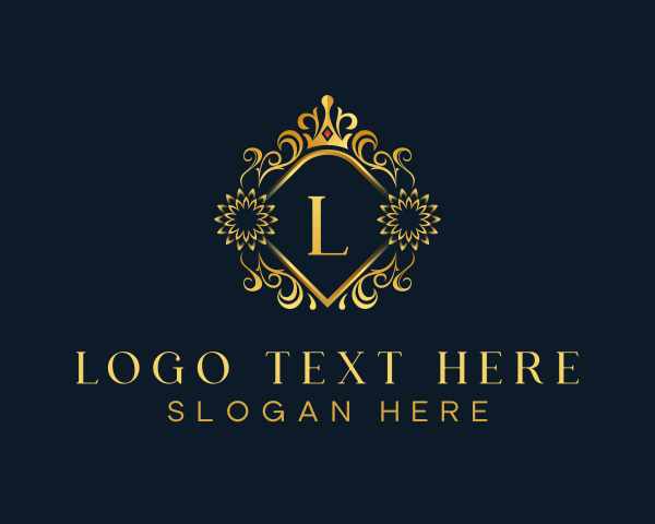 Luxury Ornament Crown logo