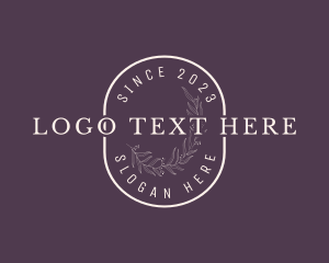 Boutique Floral Wordmark logo