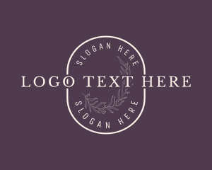 Boutique Floral Wordmark Logo