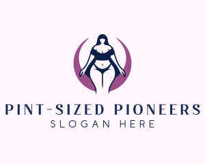 Sensual Underwear Woman logo design