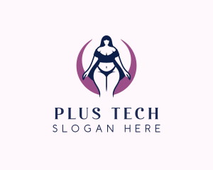 Sensual Underwear Woman logo design