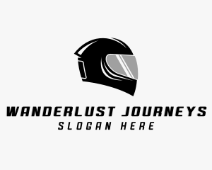 Motorcycle Helmet Rider Logo