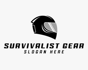 Motorcycle Helmet Rider logo design