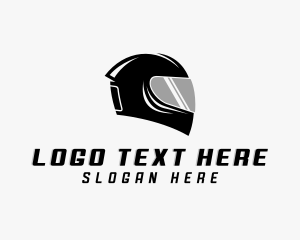 Headgear - Motorcycle Helmet Rider logo design