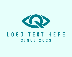 Eye Clinic Letter Q logo design