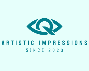 Eye Clinic Letter Q logo design