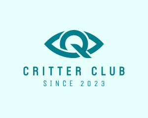 Eye Clinic Letter Q logo design