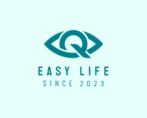 Eye Clinic Letter Q logo design