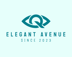 Eye Clinic Letter Q logo design