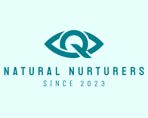 Eye Clinic Letter Q logo design