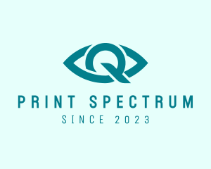 Eye Clinic Letter Q logo design