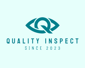 Eye Clinic Letter Q logo design