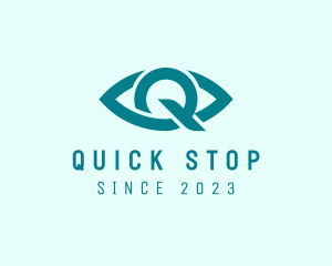 Eye Clinic Letter Q logo design