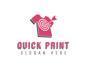 Bullseye Arrow Tshirt Printing logo design