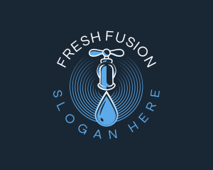 Faucet Water Droplet logo