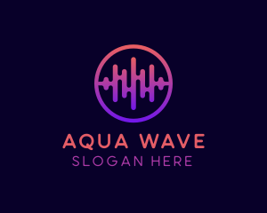 Music Soundwave Club logo design