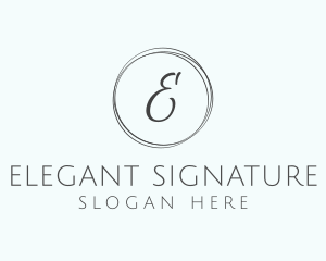 Minimalist Chic Lettermark logo design