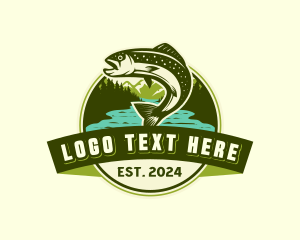 Marine Seafood Fishing logo