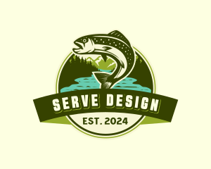 Marine Seafood Fishing Logo