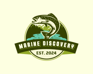 Marine Seafood Fishing logo design