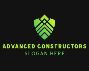 Shield Technology Security logo design