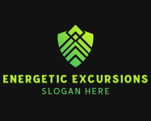 Shield Technology Security logo design