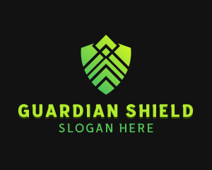 Shield Technology Security logo design