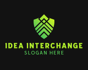 Shield Technology Security logo design