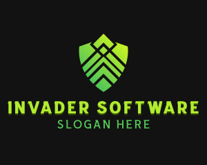 Shield Technology Security logo design