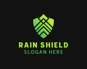 Shield Technology Security logo design