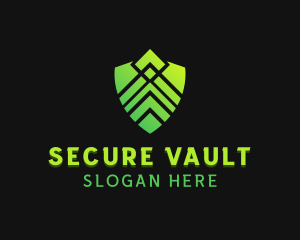 Shield Technology Security logo design