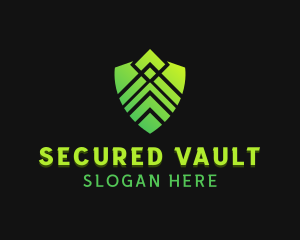 Shield Technology Security logo design