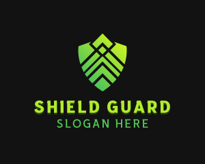 Shield Technology Security logo design